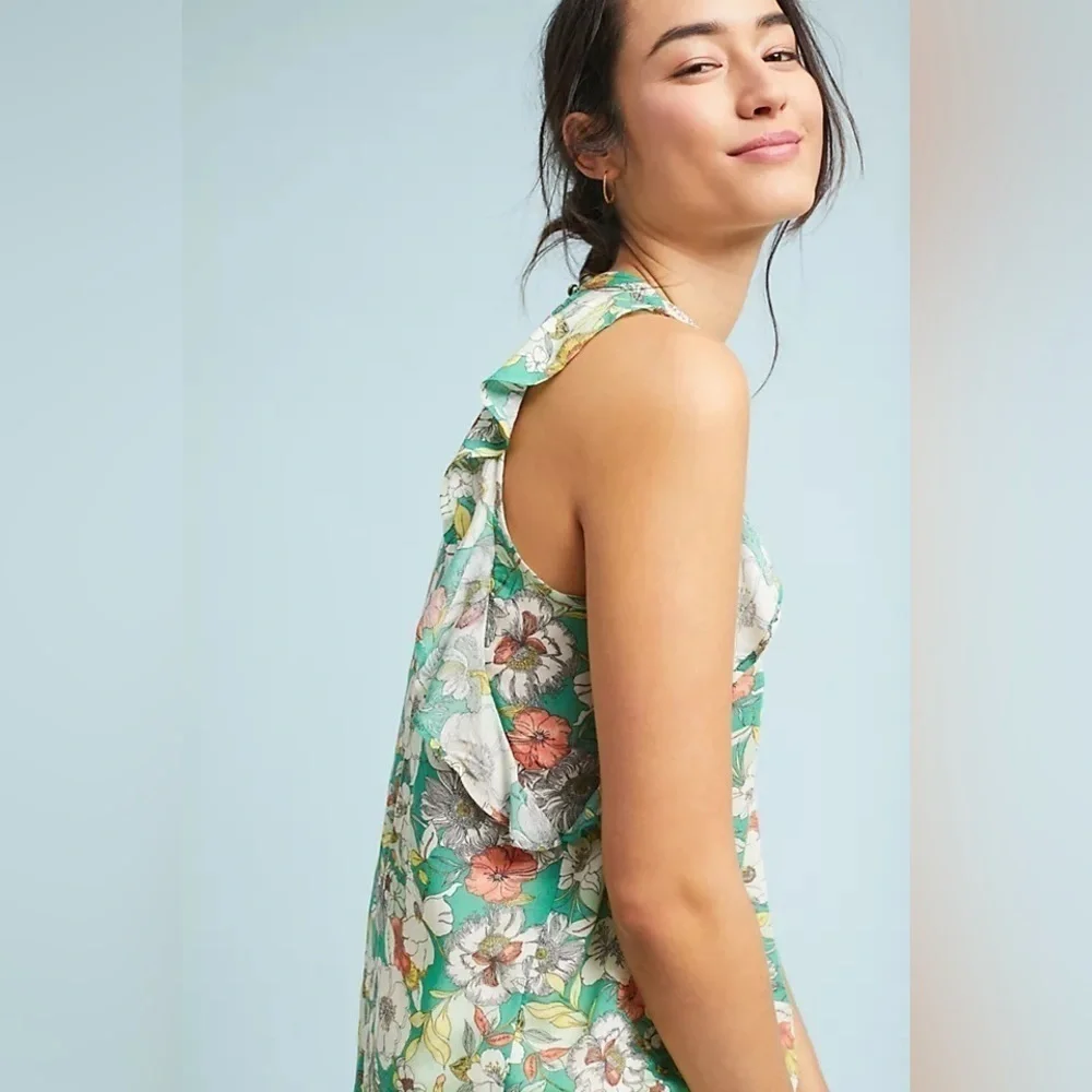 Anthropologie Maeve Floral Print Top - Picture 3 of 6